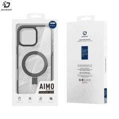 Coque de Protection Aimo Dux Ducis pour Apple iPhone 16 Pro (with Magnetic Stand) MagSafe Noir