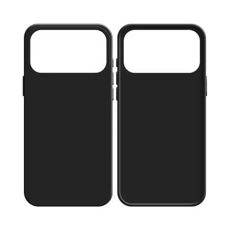 Coque Silicone Compatible pour Apple iPhone 17 Pro Noir