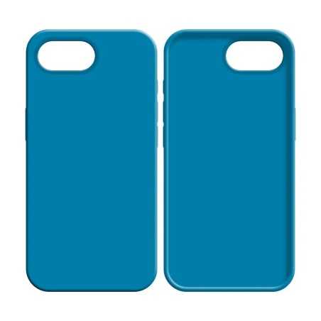 Coque Silicone Compatible pour Apple iPhone 17 (-16) Bleu Ciel