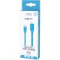 Jaym Câble Lightning vers USB-C PD 12W Charge et Synchronisation Collection POP 1,5m Bleu
