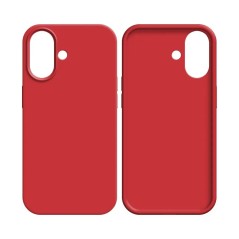 Coque Silicone Compatible pour Apple iPhone 17 Rouge