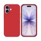 Coque Silicone Compatible pour Apple iPhone 17 Rouge