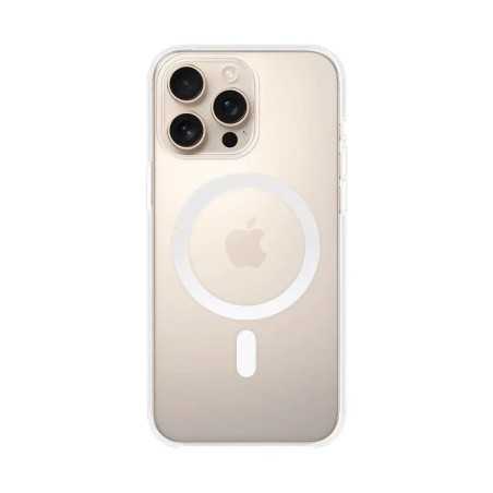 Coque Silicone MagSafe Compatible pour Apple iPhone 16 Pro Transparent