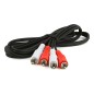 Câble cinch RCA M/M audio stéréo 1.2m
