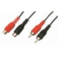 Rallonge Audio 2 RCA Mâles / 2 RCA Femelles – 1,20 Mètre