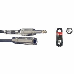 Câble Audio stéréo Jack Femelle - Jack mâle 3m deluxe Stagg SAC6PSJS DL