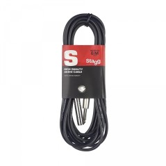 Câble Audio stéréo Jack Femelle - Jack mâle 3m deluxe Stagg SAC6PSJS DL