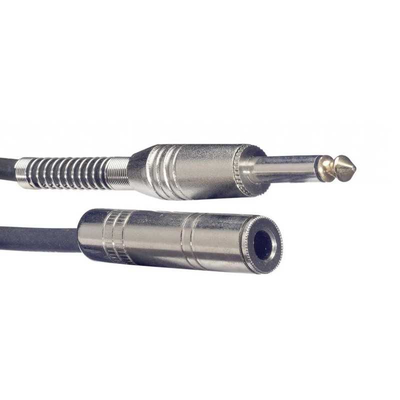 Câble Audio stéréo Jack Femelle - Jack mâle 3m deluxe Stagg SAC6PSJS DL