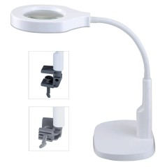 Loupe BEST BST-9145, avec lampe LED, réglable, blanche