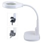 Loupe BEST BST-9145, avec lampe LED, réglable, blanche