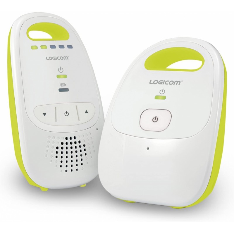 Logicom B100 Baby Phone avec Ecran DECT Blanc/Vert