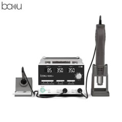 Station de Soudage 2 en 1 Fer + Air Chaud Baku BA-909D+ (avec Séparatation d'Écran 9") 750W