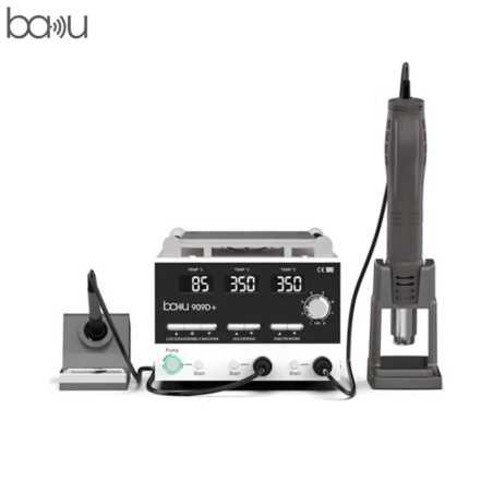 Station de Soudage 2 en 1 Fer + Air Chaud Baku BA-909D+ (avec Séparatation d'Écran 9") 750W