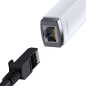 Adaptateur réseau Baseus Lite Series USB-C vers RJ45 Blanc Adaptateur réseau Baseus Lite Series USB-C vers RJ45 Blanc