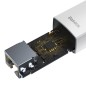 Adaptateur réseau Baseus Lite Series USB-C vers RJ45 Blanc Adaptateur réseau Baseus Lite Series USB-C vers RJ45 Blanc