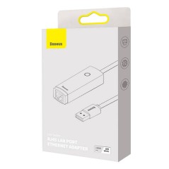 Adaptateur réseau Baseus Lite Series USB-C vers RJ45 Blanc