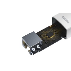 Adaptateur réseau Baseus Lite Series USB-C vers RJ45 Blanc