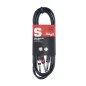 Câble jack stéréo En Y Stagg SYC3/PS2PE 6,3 mm - 2x mono 6,3 mm 3 m