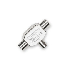 Té Coax 9,52mm 1 entrée mâle / 2 sorties femelles