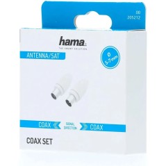 HAMA Kit fiches COAX 9,52mm Mâle/Femelle
