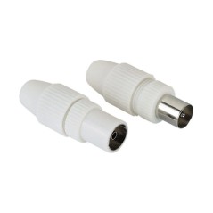 HAMA Kit fiches COAX 9,52mm Mâle/Femelle