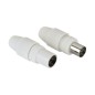 HAMA Kit fiches COAX 9,52mm Mâle/Femelle