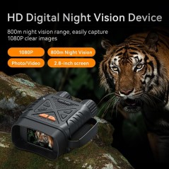 Inskam 328 2MP HD Jumelles numériques de vision nocturne avec écran de 2,8 pouces (noir)