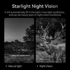 Inskam 328 2MP HD Jumelles numériques de vision nocturne avec écran de 2,8 pouces (noir)
