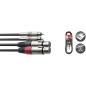 Câble RCA mâle double vers XLR femelle double, 3 m, noir - STC3CMXF Câble RCA mâle double vers XLR femelle double, 3 m, noir - STC3CMXF