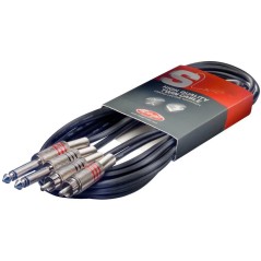 Câble adaptateur Stagg STC6PCM 2x jack mono vers RCA, 6 mètres