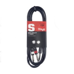 Câble Stagg SYC3/P2PE mono jack vers 2 mono jack, 3 m