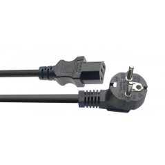 STAGG SPW1.5IECFPEU15 ❘ Cordon d'alimentation ❘ 1x IEC 60320 - 1x Schuko CEE 7/7 ❘ 1,5 m