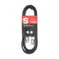 Câble micro Stagg 1 m (3 pi) XLR femelle - XLR mâle/bleu