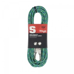 CÂBLE JACK GUITARE/INSTRUMENT 6M VERT - STAGG SGC6VT GR