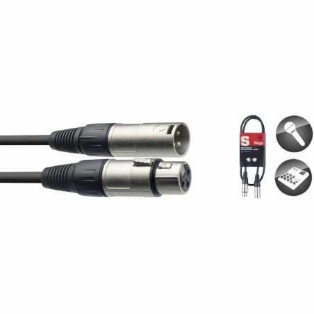 Stagg Câble de microphone XLR/XLR (m/f), 1 m Stagg CMC1