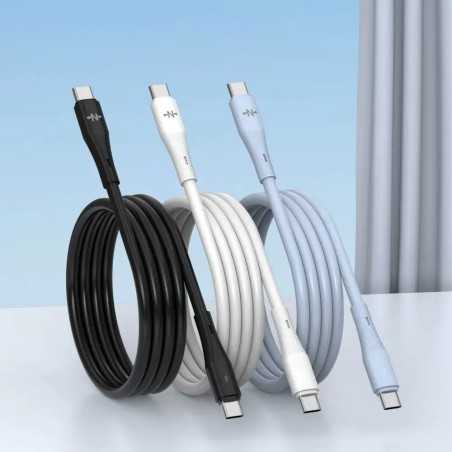 Câble Data USB-C vers USB-C CONNECT MC-CB2C14 36W (1m) Bleu