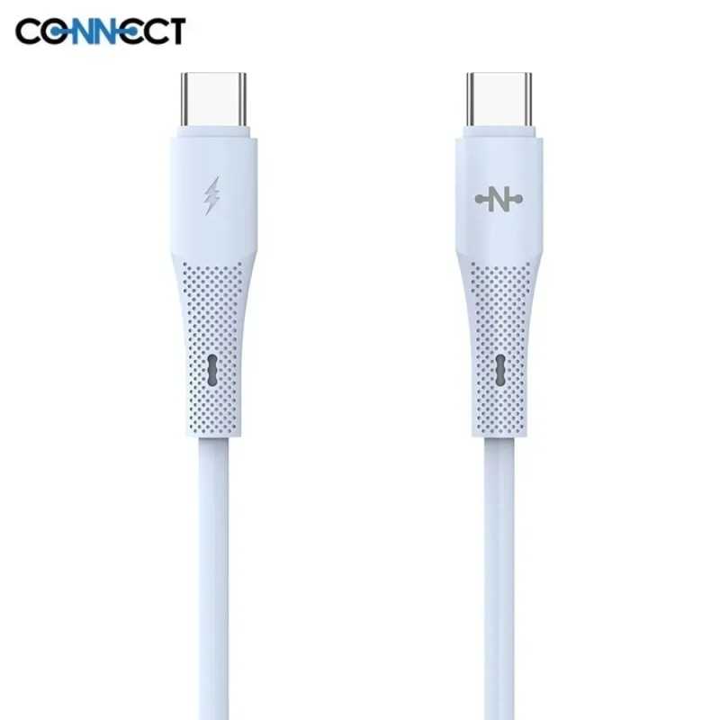 Câble Data USB-C vers USB-C CONNECT MC-CB2C14 36W (1m) Bleu