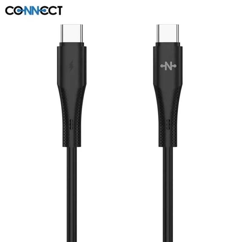 Câble Data USB-C vers USB-C CONNECT MC-CNC14 36W (1m) Noir