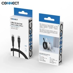 Câble Data USB-C vers USB-C CONNECT MC-CNC14 36W (1m) Noir