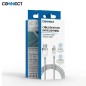 Câble Data USB vers Lightning CONNECT MC-CLB4 Nylon Tressé 12W (1m) Blanc