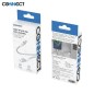 Câble Data USB vers Lightning CONNECT MC-CLB8 Nylon Tressé 12W (2m) Blanc