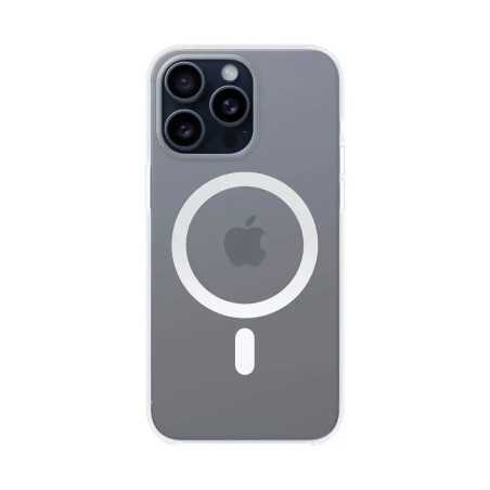 Coque Silicone MagSafe Compatible pour Apple iPhone 15 Pro Max Transparent