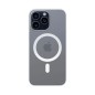 Coque Silicone MagSafe Compatible pour Apple iPhone 15 Pro Max Transparent