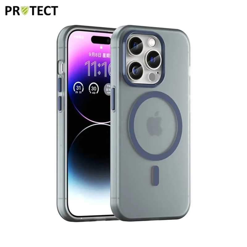 Coque de Protection MF-006 MagSafe PROTECT pour Apple iPhone 14 Pro Max Bleu Marine Coque de Protection MF-006 MagSafe PROTECT pour Apple iPhone 14 Pro Max Bleu Marine