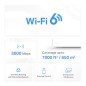 Routeur Mercusys Système Wi-Fi Mesh Halo H80X, 2402 Mbit/s, 2,4 - 5 GHz, Antenne interne - 3 Pièces