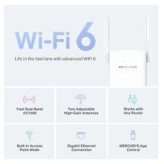 Répéteur Wi-Fi 6 Mercusys AX1500 ME60X