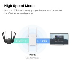 Répéteur/Extension de réseau Mercusys ME50G Blanc 10, 100, 1000 Mbit/s