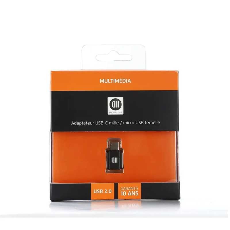 Adaptateur USB-C (Mâle) vers Micro-USB (Femelle) – D2 Diffusion Adaptateur USB-C (Mâle) vers Micro-USB (Femelle) – D2 Diffusion