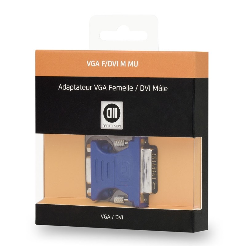 Adaptateur VGA femelle/ DVI mâle D2 Diffusion
