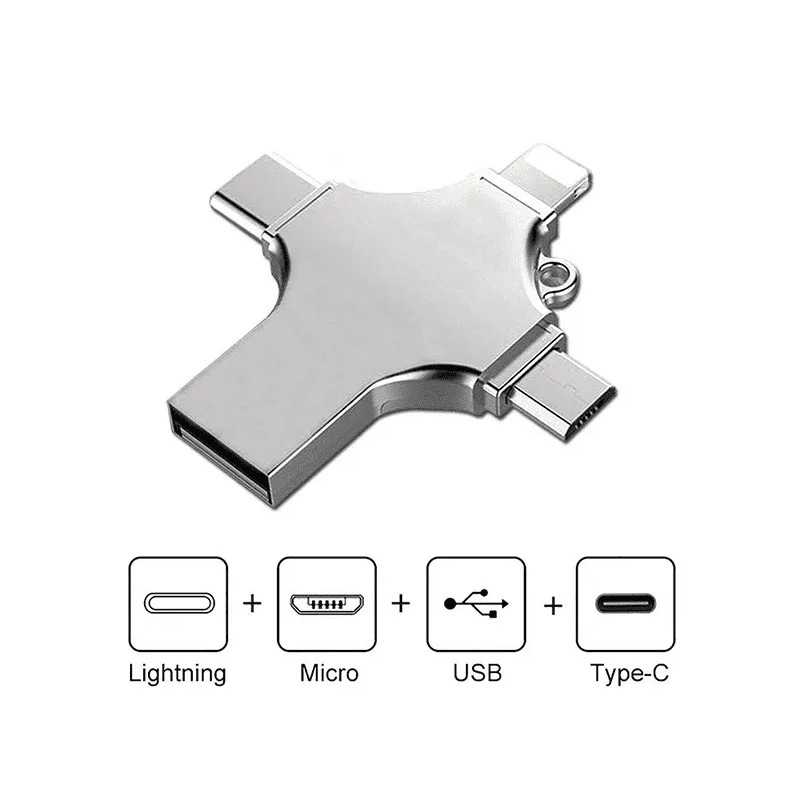 Clé USB 64GB compatible lightning/Type-C/Micro USB Clé USB 64GB compatible lightning/Type-C/Micro USB